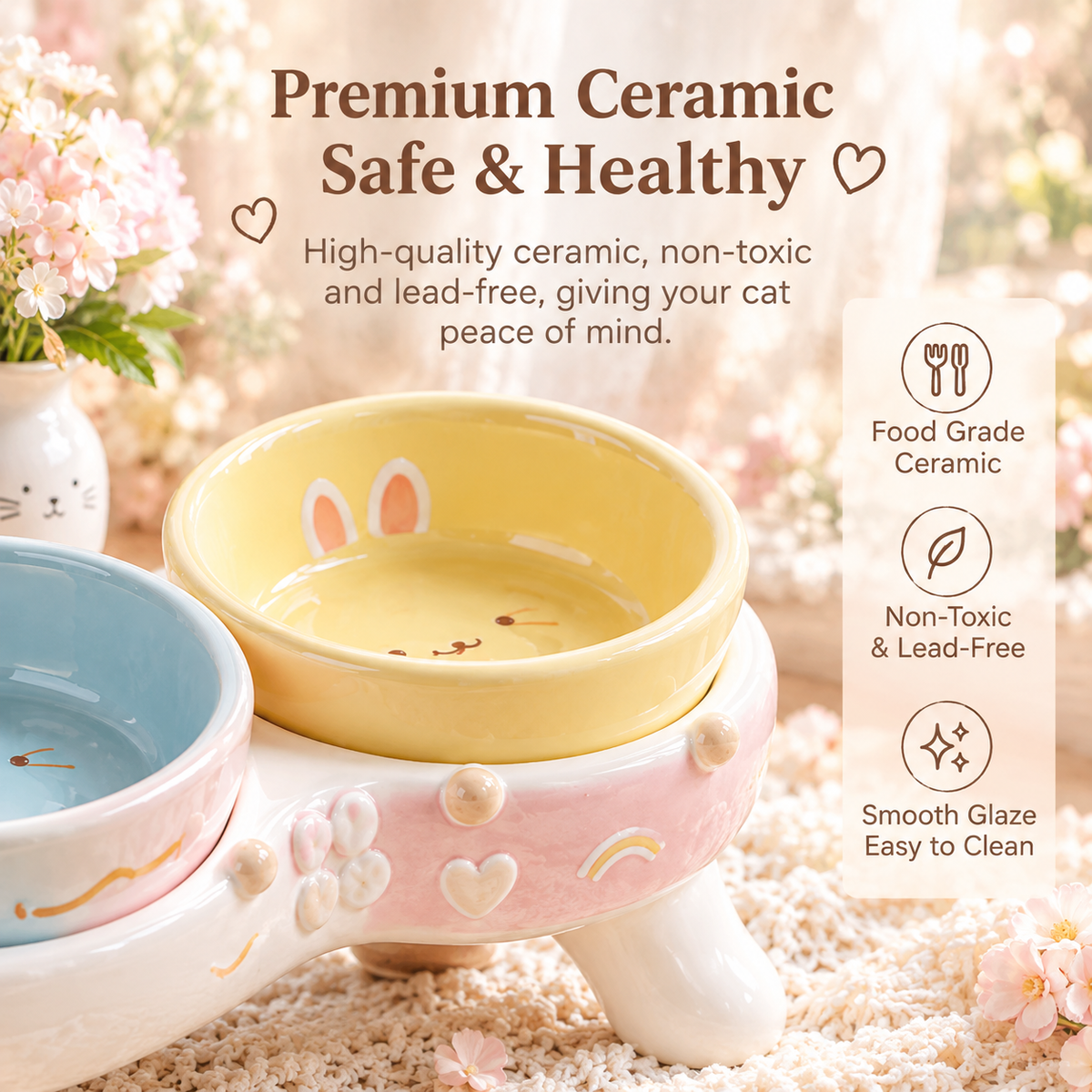 Wavoreni® Gourmet Garden Elevated Cat Bowl
