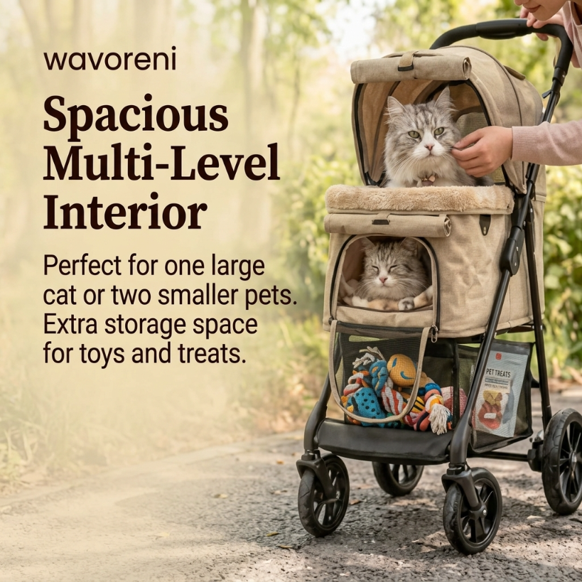Wavoreni® All-Terrain Comfort Pet Stroller