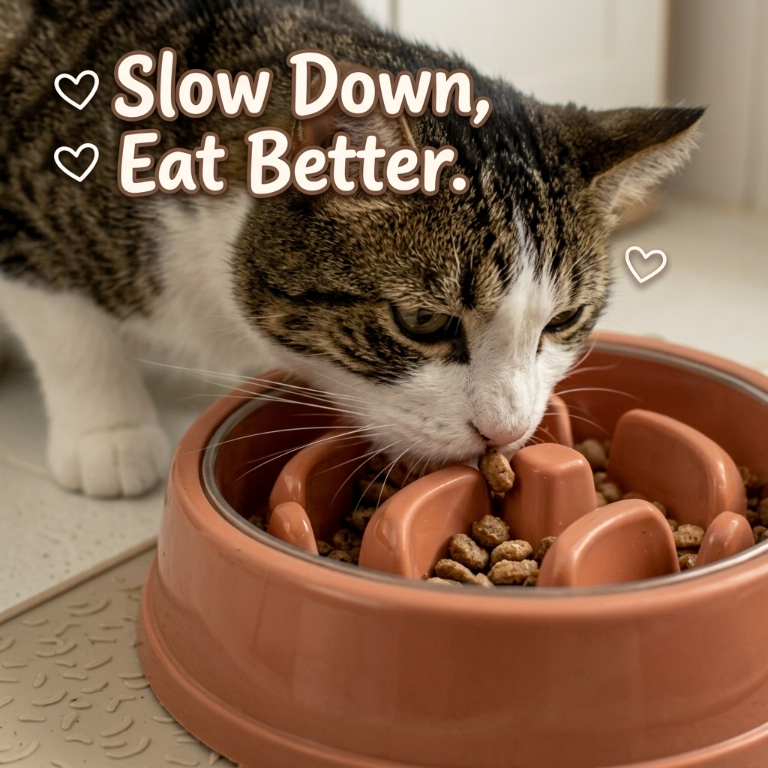 Wavoreni® Whale Slow Feeder Cat Bowl